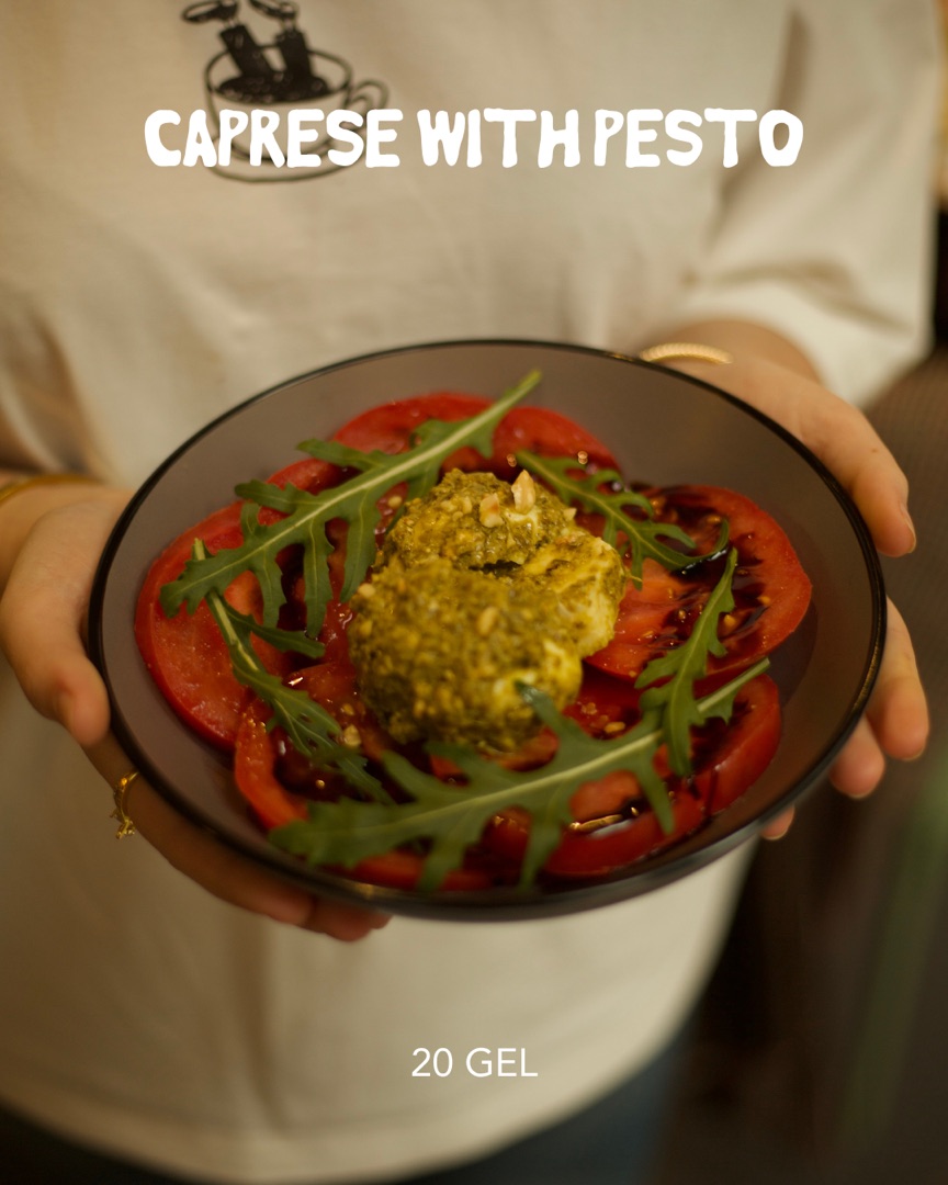 Caprese with pesto