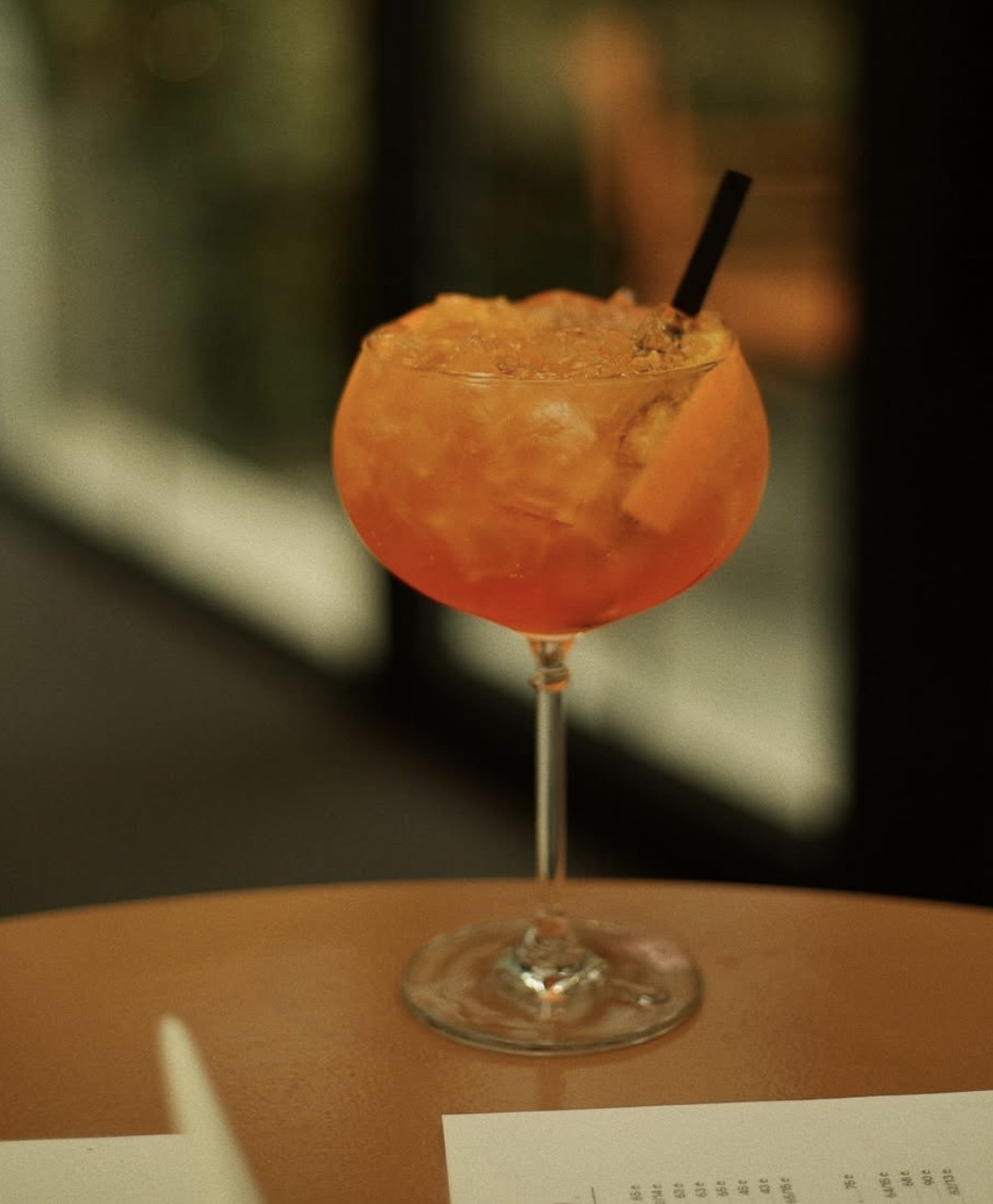 Orange spritz over ice